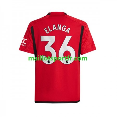 Maillot de Foot Manchester United Anthony Elanga 36 Domicile 2023/24